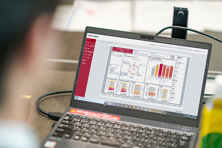 「WILL CANVAS」調査結果閲覧の様子