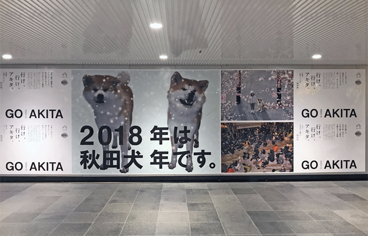 渋谷駅の巨大壁面広告